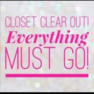 Closet clear out!